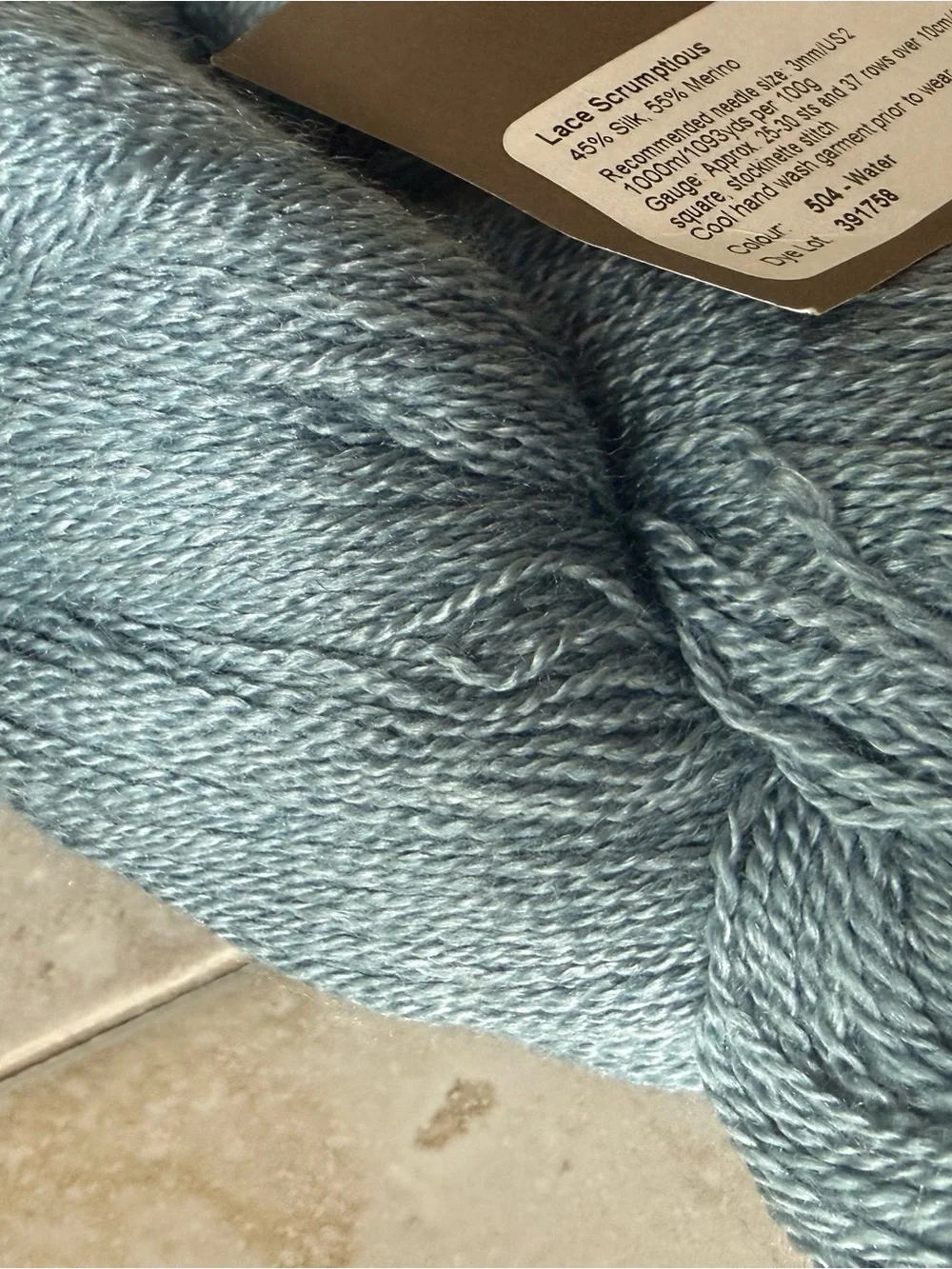 Lace by Fiberspates Soft Lace Yarn in Teal Blue - Water